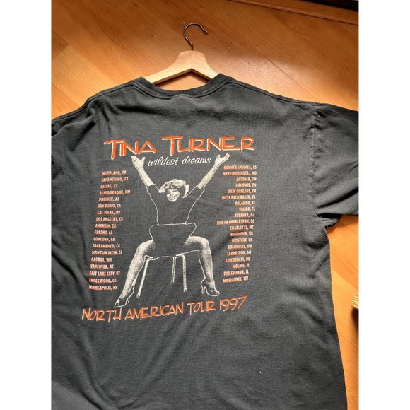 TINA TURNER 1997 WILDEST DREAMS VINTAGE CONCERT ARTIST BAND TOUR T SHIRT SIZE XL - Picture 4 of 5